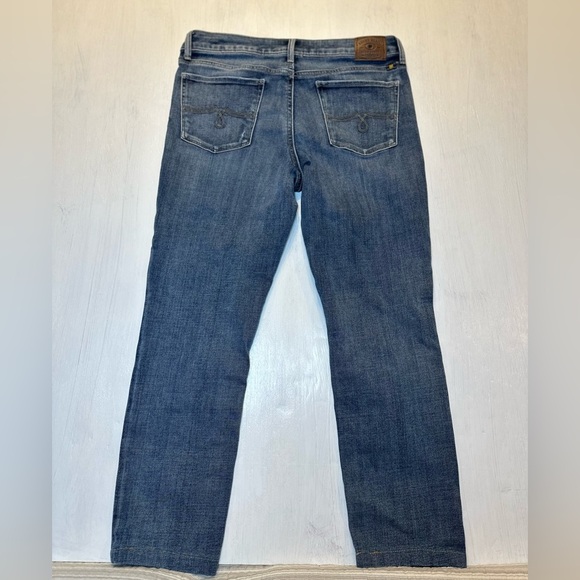 Lucky Brand Lolita Crop Jeans Size 8 / 29 Mid Rise Distressed Stretch Denim - Picture 9 of 10